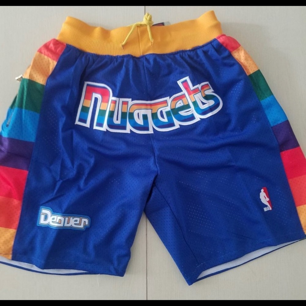 Denver Nuggets -nba retro shorts -Just Don- Sz S/M